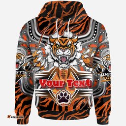 tigers rugby custom aboriginal hoodie super indigenous tigers scratch style