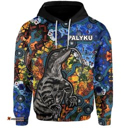 aboriginal lizard hoodie palyku