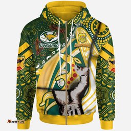 australian kangaroos rugby patronage hoodie custom the kangaroos bloods in my veins indigenous aboriginal hoodie