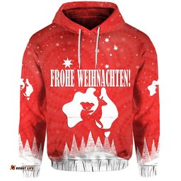 australia zip up and pullover hoodie yulefest australian xmas tree snow