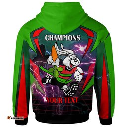 rabbitohs rugby hoodie custom final series champions rabbitohs rugby league player and number hoodie