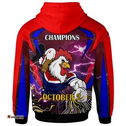 roosters rugby hoodie custom final series champions roosters rugby league player and number hoodie