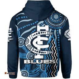custom personalisedcarlton blues hoodie aboriginal