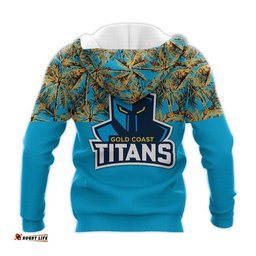 gold coast titans hoodie coconut tree nrl