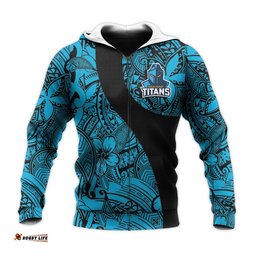gold coast titans hoodie polynesian nrl