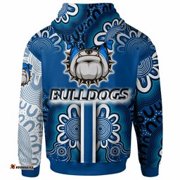 bulldogs rugby hoodie custom bulldogs logo aboriginal indigenous sport style hoodie