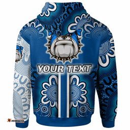 bulldogs rugby hoodie custom bulldogs logo aboriginal indigenous sport style hoodie
