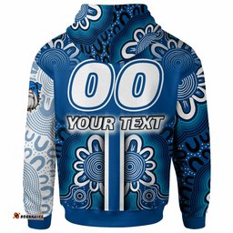 bulldogs rugby hoodie custom bulldogs logo aboriginal indigenous sport style hoodie