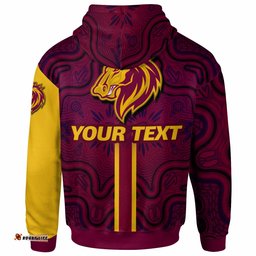 broncos rugby hoodie custom broncos logo aboriginal indigenous sport style hoodie