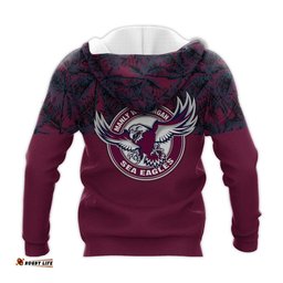 manly warringah sea eagles hoodie coconut tree nrl