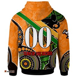 wallabies rugby hoodie custom australia national rugby championship with aboriginal culture player and number hoodie