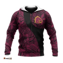brisbane broncos hoodie polynesian nrl