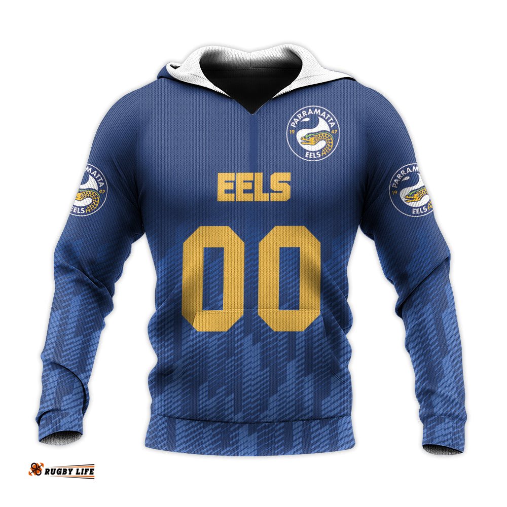 parramatta eels hoodie logo sport ombre nrl