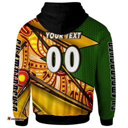 wallabies rugby hoodie custom kangaroo rugby ball rugby championship personalised player and number hoodie
