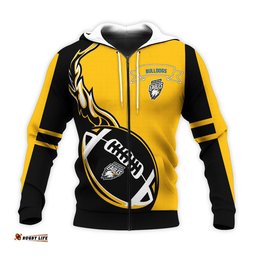 canterbury bankstown bulldogs hoodie flame ball nrl