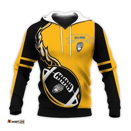 canterbury bankstown bulldogs hoodie flame ball nrl