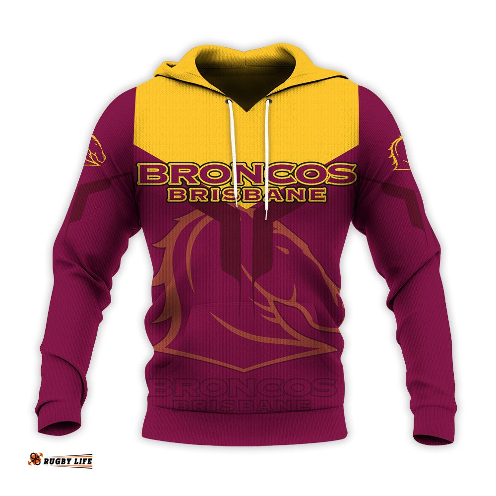 brisbane broncos hoodie drinking style nrl