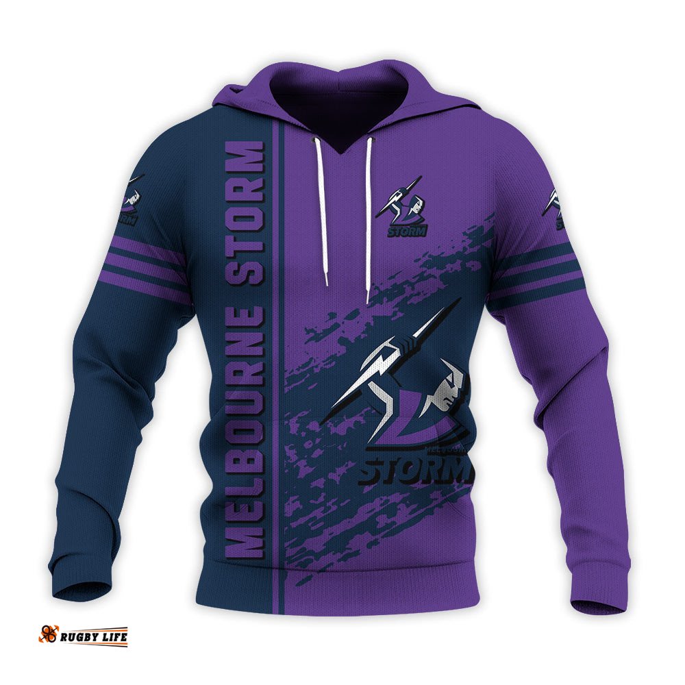 melbourne storm hoodie quarter style nrl