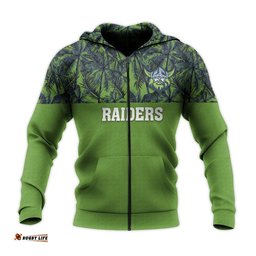 canberra raiders hoodie coconut tree nrl