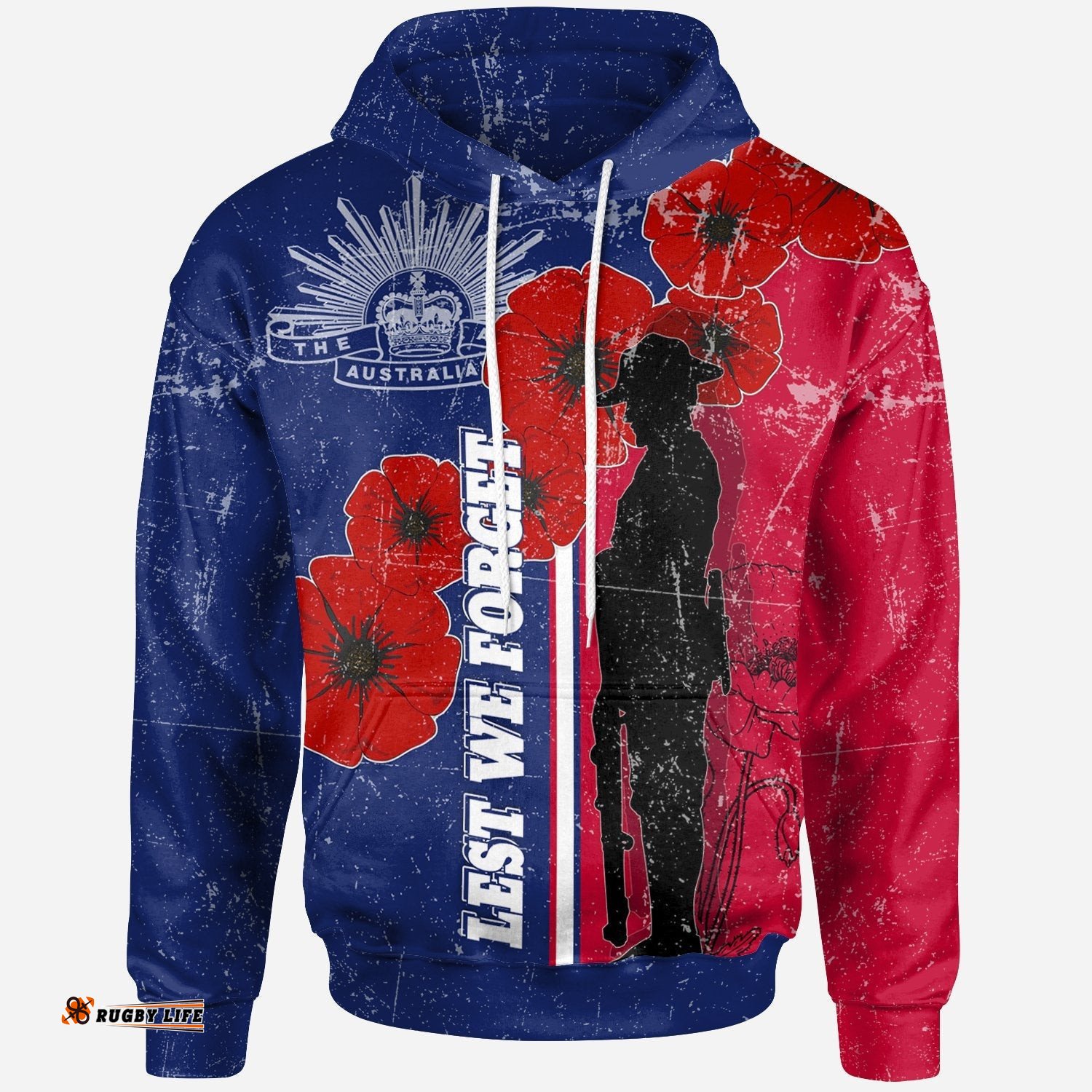 ANZAC Day Hoodie Rememberance Day