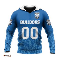 canterbury bankstown bulldogs hoodie logo sport ombre nrl
