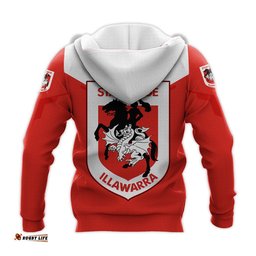st george illawarra dragons hoodie drinking style nrl