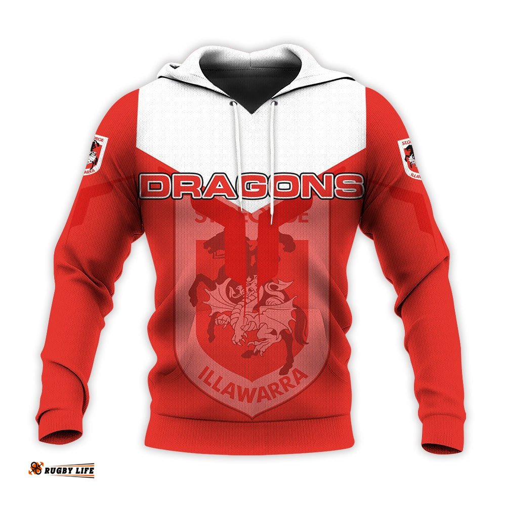 st george illawarra dragons hoodie drinking style nrl