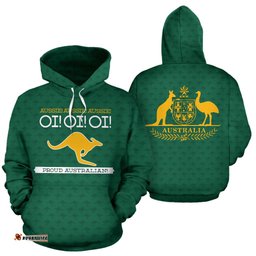 Hoodie Kangaroo Hoodie Proud Australian Athletic Unisex