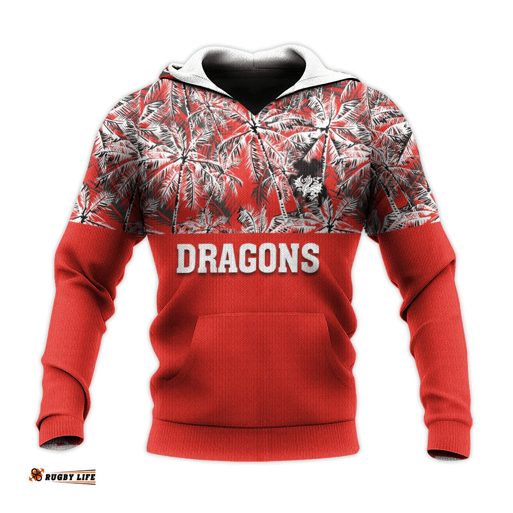 st george illawarra dragons hoodie coconut tree nrl
