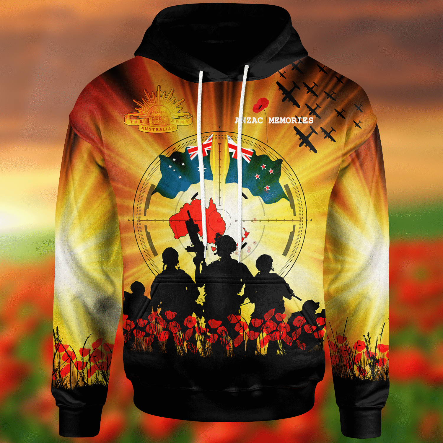 And New Zealand ANZAC Day Hoodie ANZAC Memories