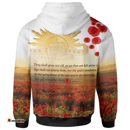 Custom ANZAC Day Hoodie We Will Remember Them