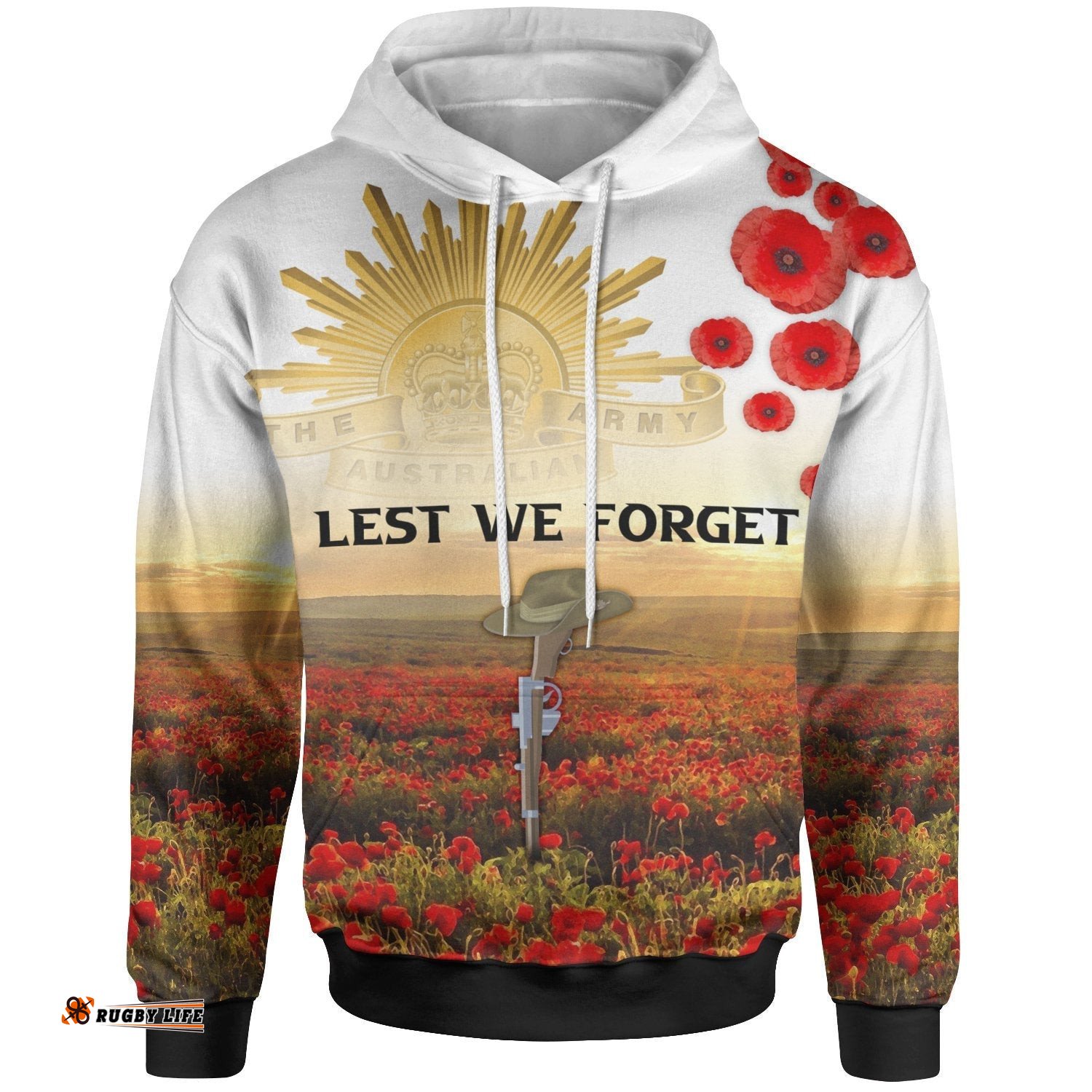 Custom ANZAC Day Hoodie We Will Remember Them