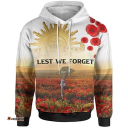 Custom ANZAC Day Hoodie We Will Remember Them