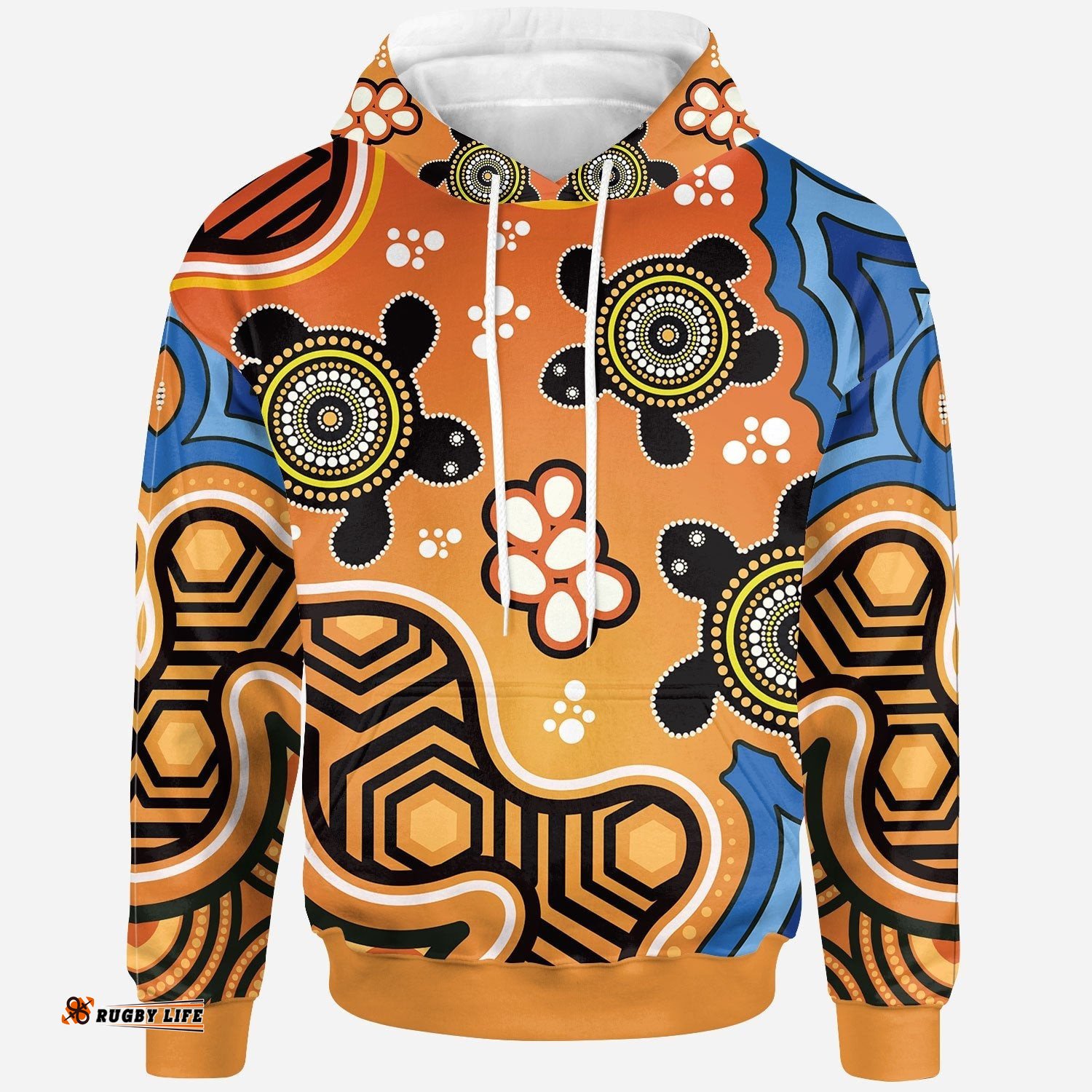 Aboriginal Hoodie Indigenous Art Patterns Ver04