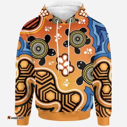 Aboriginal Hoodie Indigenous Art Patterns Ver04