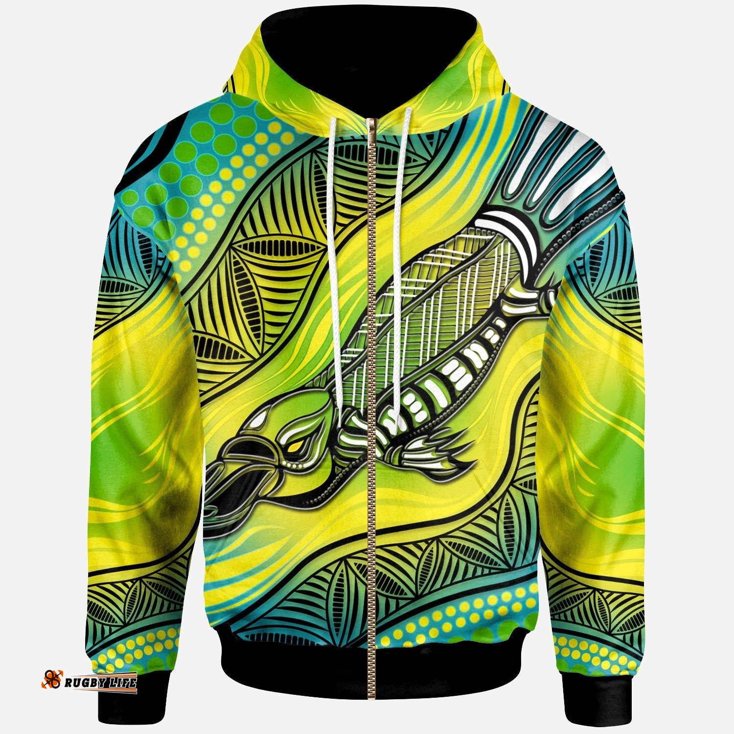 zip hoodie aboriginal platypus