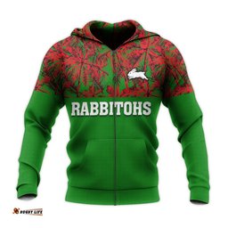 south sydney rabbitohs hoodie coconut tree nrl
