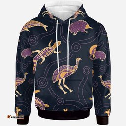 Hoodie Indigenous Animals Patterns