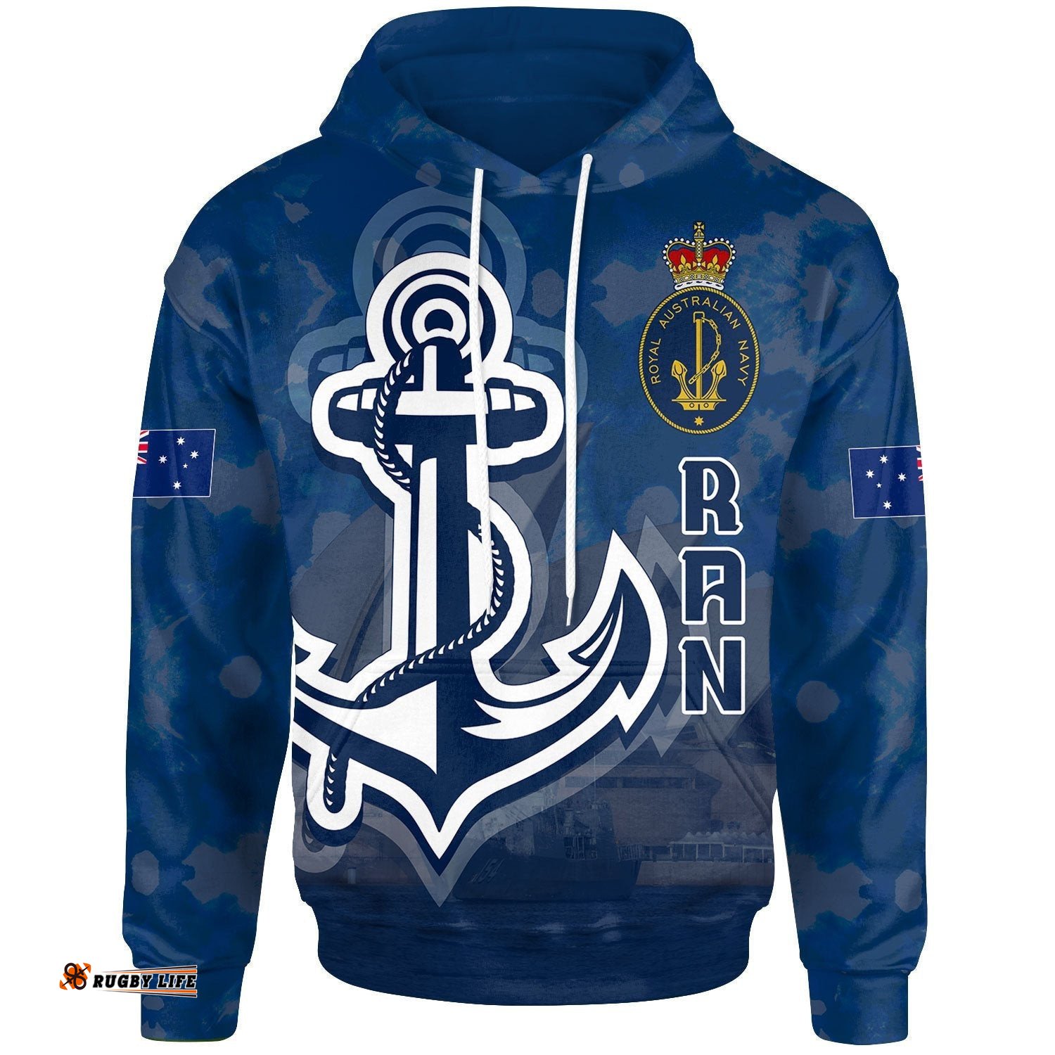 navy hoodie royal navy pride