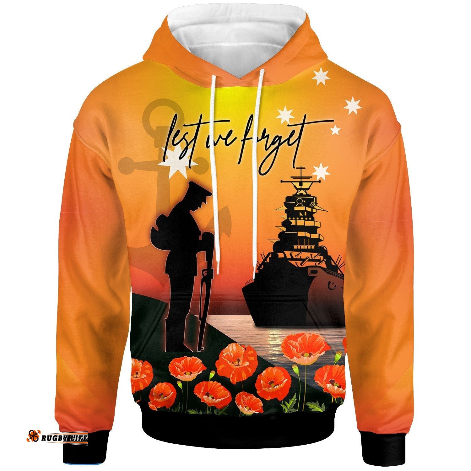 ANZAC Hoodie Australian Navy ANZAC