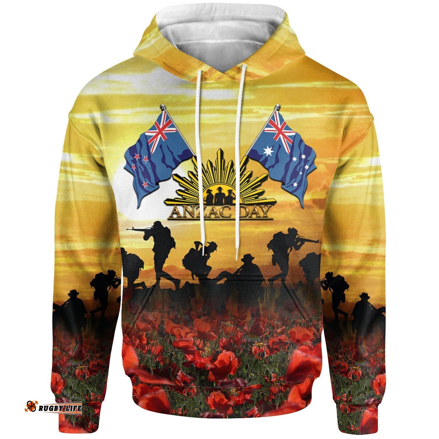 ANZAC Hoodie Australian and New Zealand Army Corps