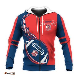 sydney roosters hoodie flame ball nrl