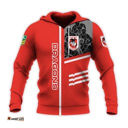 st george illawarra dragons hoodie personalized rugby for fan nrl