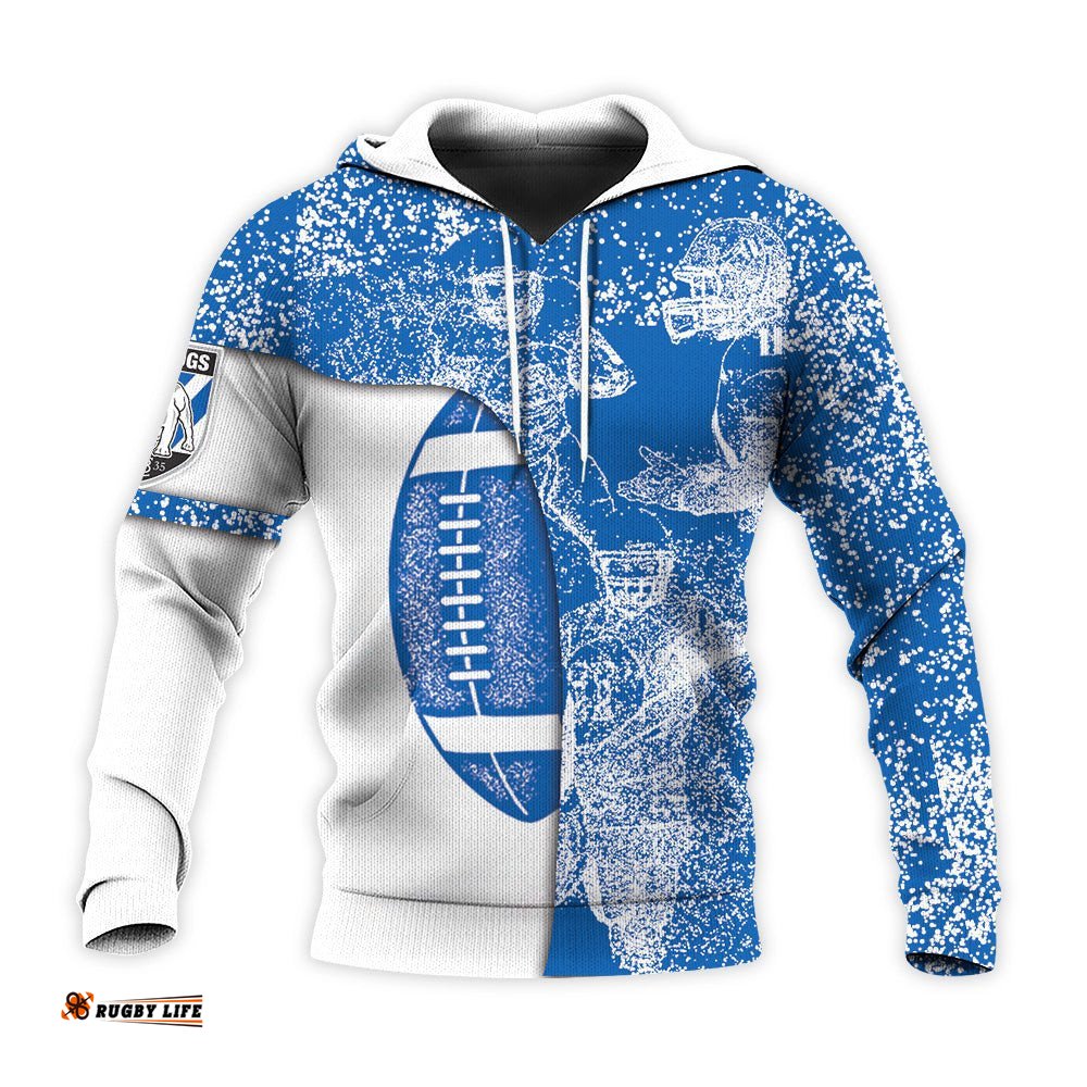 canterbury bankstown bulldogs hoodie graffiti spray nrl
