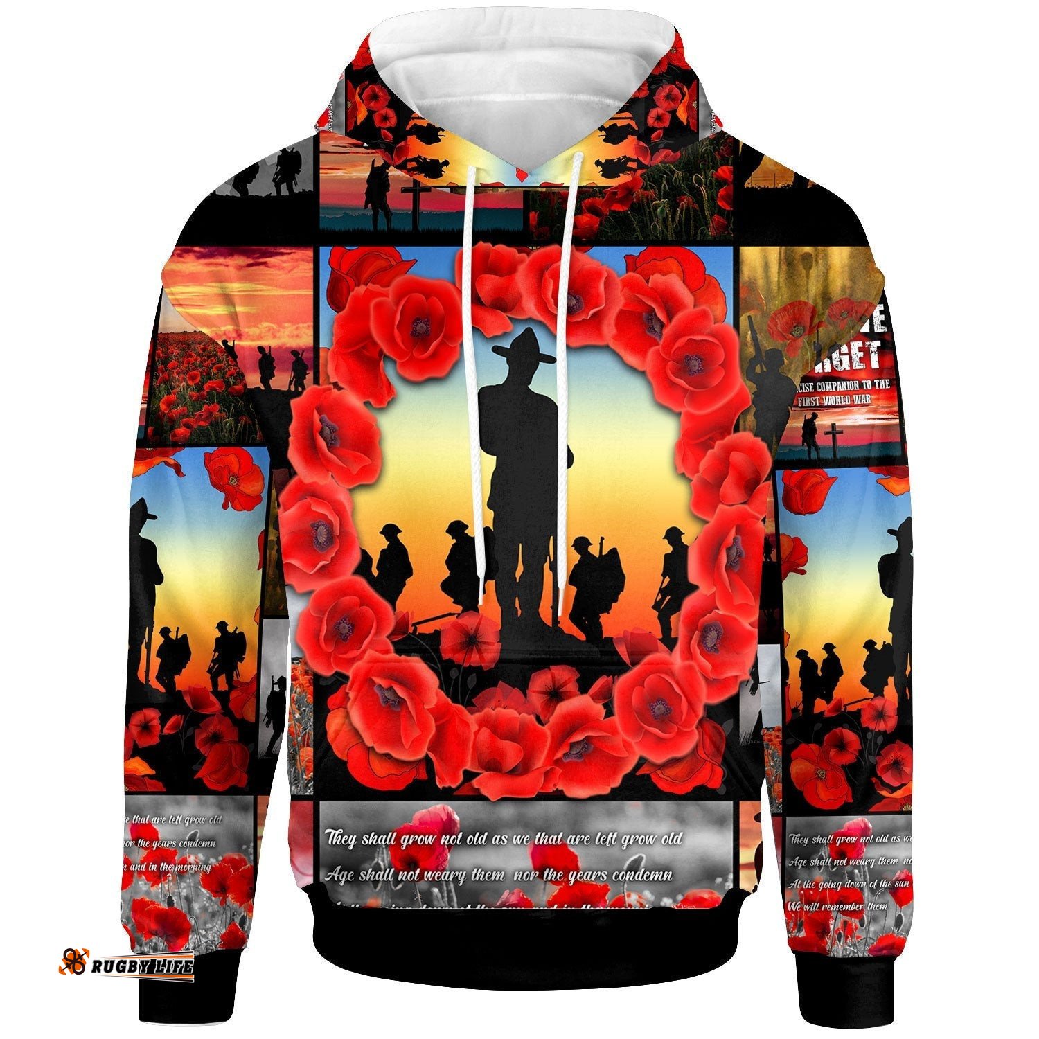 ANZAC Hoodie Always Remember Australia's Soldiers