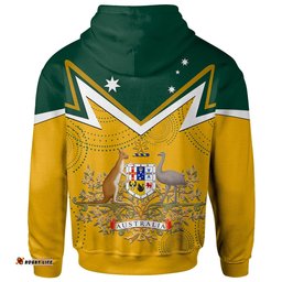 Hoodie Australian Coat Of Arms National Color