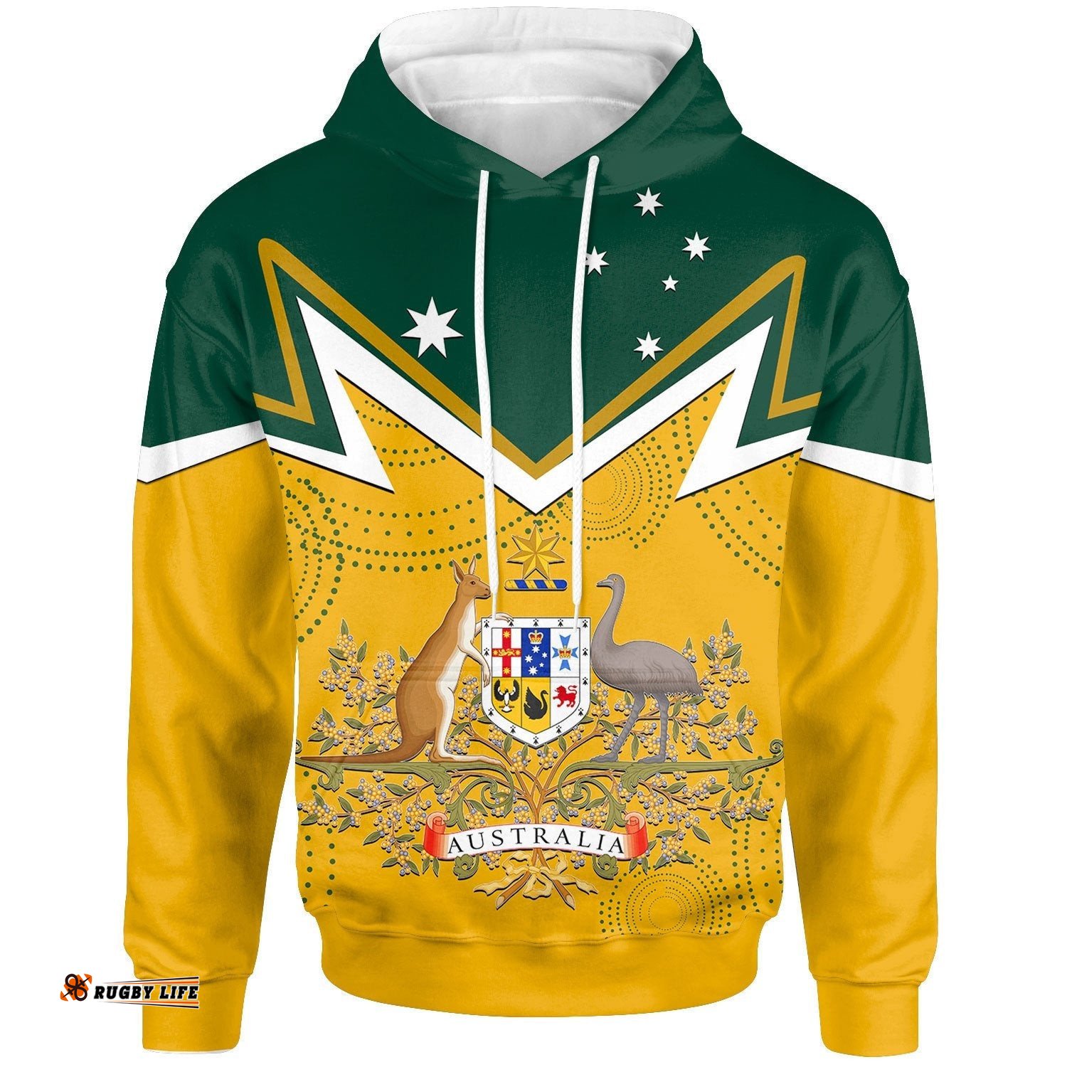 Hoodie Australian Coat Of Arms National Color