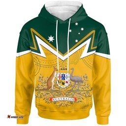 Hoodie Australian Coat Of Arms National Color