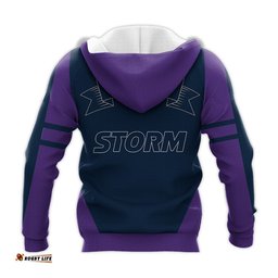 melbourne storm hoodie flame ball nrl