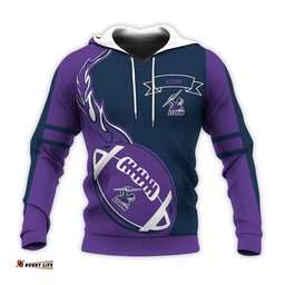 melbourne storm hoodie flame ball nrl